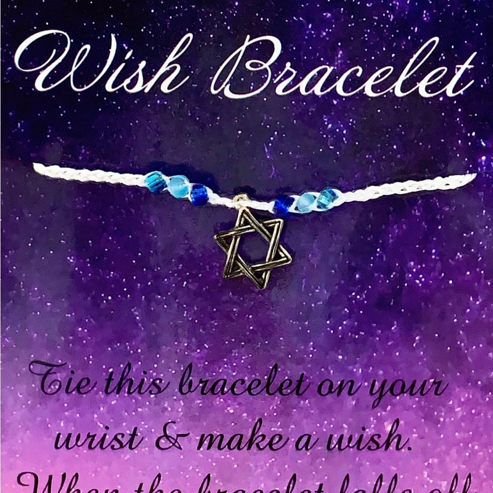 Silver and Blue Star Wish Bracelet